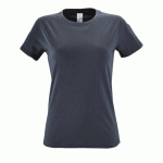 TEE-SHIRT PERSONNALISABLE FEMME EN COTON GRISSOURIS