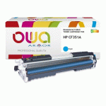 TONER REMANUFACTURÉ OWA - STANDARD - CYAN - POUR HP CF351A - TONER COMPATIBLE