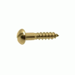 VIS À BOIS TÊTE RONDE FENDUE LAITON DIN 96 4X30 BOÎTE DE 200 - GFD - 104058