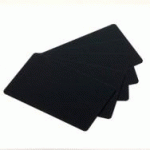 100 CARTES NOIRES IMPRIM' ETIQ PVC ALIMENTAIRE 0.76 86 X 54 MM