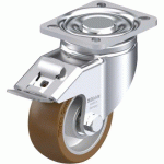 BLICKLE - ROULETTE PIVOTANTE À FREIN Ø 100MM BANDAGE POLYURÉTHANE PU 400KG - LH-ALB 101K-1-FI