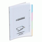 CAHIER CONQUERANT 4EN1 AGRAFE 24X32CM 140 SEYES COUVERTURE POLYPRO INCOLORE