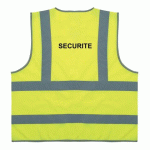 GILET DE SÉCURITÉ ECO+ JAUNE FLUO BANDES RÉFLÉCHISSANTES L