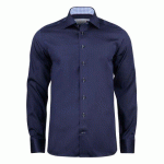 J.HARVEST & FROST RB20 TWILL CHEMISE SLIM FIT HOMMES MARINE/BLEU CIEL - TAILLE XS