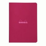 LOT DE 10 - CAHIER PIQUÉ RHODIA COULEURS PRUNE 14,8X21 CM - PRUNE