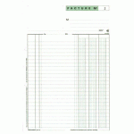 LOT DE 5 - CAHIER DE FACTURE MANIFOLD EXACOMPTA A4 50 PAGES AUTOCOPIANT DOUBLE EXEMPLAIRES