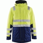 PARKA HAUTE-VISIBILITÉ JAUNE FLUORESCENT/MARINE TAILLE XL - BLAKLADER