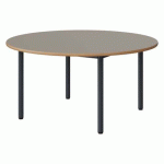 TABLE MALIBU Ø 120 T3 4P STRA ALAISÉ GRIS U727/GRIS 7016