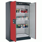 ARMOIRE SÉCURITÉ Q-CLASSIC-90 Q90.195.120 GRIS/ROUGE