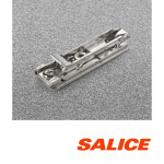 SALICE - BASE SAUF CLIP DROIT 0 VIS (BAP3M09) - PLAQUÉ NICKEL