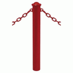 POTELET PROVINCE Ø114 MM CHAINES 2 ANNEAUX AGORA ROUGE 3004 - PROCITY