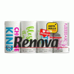ROULEAU ESSUIE-TOUT PAPIER RENOVA DESIGN - PAQUET DE 4 ROULEAUX