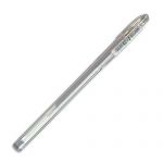 STYLO ROLLER À ENCRE GEL G-1 MÉTAL, ARGENT - LOT DE 12