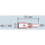 SUPPORT TUBE-CONTACT M6 MB36/ASP36 UE=10