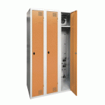 ARMOIRE SÉCHANTE IP 3 COLONNES À MORAILLON ORANGE CLAIR - MANUTAN COLLECTIVITÉS