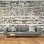 ARTGEIST - PAPIER PEINT VIEUX MURS - 250 X 175 CM - BLANC ET GRIS