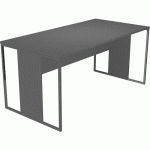 BUREAU PIEDS CADRES MÉTAL RAZOR 160CM ANTHRACITE/ANTHRACITE - ARTARREDI