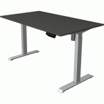 BUREAU RÉGLABLE MOVE 1 - ARGENT - 140X80 CM - ANTHRACITE - KERKMANN