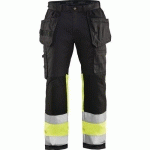 PANTALON ARTISAN HAUTE-VISIBILITÉ STRETCH TAILLE 48 - BLAKLADER