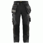 PANTALON DE TRAVAIL ARTISAN STRETCH GRIS FONCÉ/NOIR TAILLE 42 - BLAKLADER