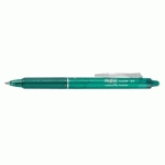 LOT DE 2 - STYLO ROLLER PILOT FRIXION BALL CLICKER EFFAÇABLE RÉTRACTABLE VERT POINTE 0,7 MM - ÉCRITURE FINE VERT
