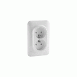 DOUBLE PRISE DE COURANT 2P+T OVALIS AVEC TERRE 250 V - SCHNEIDER ELECTRIC - S262089