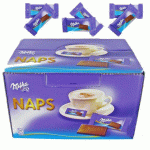 NAPOLITAINS CHOCOLAT AU LAIT INDIVIDUELS MILKA - BOÎTE DE 1,7 KG - 355 PIÈCES