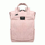 PORT SAC À DOS MILANO II ÉCO EN VELOURS ROSE PASTEL POUR ORDINATEUR PORTABLE 14/16