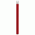 POTELET HAUT PROVINCE Ø 76 MM INOX BROSSÉ - ZINC ROUGE 3004 - PROCITY