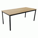 TABLE DE RÉUNION TREFF 180 X 80 CHÊNE VIEILLI/ NOIR