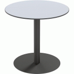 TABLE RESTAURATION MEZZO RONDE Ø80 CM - STRATIFIÉ BLANC - PAPERFLOW