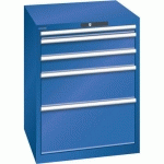 ARMOIRE BLEU SÉCU. 717X725X850 AVEC 5 TIR. 200KG - LISTA