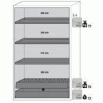 ARMOIRE SÉCURITÉ S-PHOENIX-90 S90.196.120.FDAS JAUNE - ASECOS