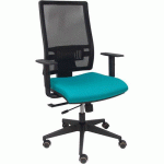 CHAISE DE BUREAU HORNA RÉGLABLE PROFONDEUR ASSISE TURQUOISE - PIQUERAS Y CRESPO