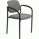 CHAISE VILLALGORDO AVEC ACCOUDOIRS FIXES - GRIS CLAIR - PIQUERAS Y CRESPO