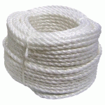 CORDAGE POLYPROPYLÈNE BLANC 6MM COURONNE DE 100M - CORDERIES TOURNONAISES - 31/1769