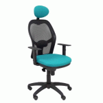 FAUTEUIL DE BUREAU JORQUERA - DOSSIER MAILLE - TURQUOISE