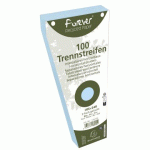 INTERCALAIRES TRAPÈZE CARTE BRISTOL UNIES PERFORÉES FOREVER - 105 X 240 MM - BLEU CLAIR