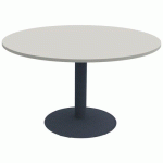 TABLE MANO MOB Ø120 T6 - STRAT ABS GRIS PERLE/NS - MOBIDECOR