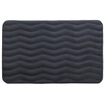 TAPIS DE BAIN MÉMOIRE DE FORME WAVES ANTHRACITE, 50 X 80 CM WENKO