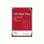 WD RED PLUS NAS HARD DRIVE WD101EFBX - DISQUE DUR - 10 TO - SATA 6GB/S