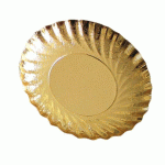 BOÎTE DE 2000 COUPELLES À GÂTEAU EN CARTON FESTONNÉES INTÉRIEUR OR, EXTÉRIEUR NOIR Ø 90 MM