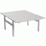 BUREAU DROIT BENCH 2 PLACES 160 CM - BLANC - ROBBERECHTS