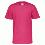 COTTOVER T-SHIRT MANCHES COURTES COL ROND ENFANT - CERTIFIÉ GOTS CERISE - TAILLE 8 ANS
