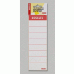 ETIQUETTE AUTOCOLLANTE POUR CLASSEUR À LEVIER DOS DE 7,5 CM 60 X 190 MM ESSELTE BLANCHE - SACHET DE 10