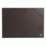 LOT DE 10 - CARTON À DESSIN KRAFT À ÉLASTIQUES 32X45CM - NOIR
