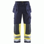 PANTALON DE TRAVAIL ARTISAN MULTINORMES FLUORESCENT TAILLE 48L - BLAKLADER