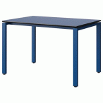 TABLE MALIBU 120X80 T6 SOUDÉ STR BLEU U525/NOIR BLEU 5005 - MANUTAN EXPERT