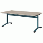 TABLE MALIBU 160X80 T4 DL STRA ABS ACACIA/BLEU 5025
