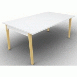 TABLE PIEDS ARCHE 180X100 CM AVEC PLATEAU CHÊNE BLANC - EOL
